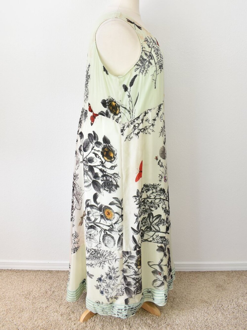 Kavita Bhartia Sleeveless A-Line Floral Maxi Dress - 2X - Picture 9 of 11